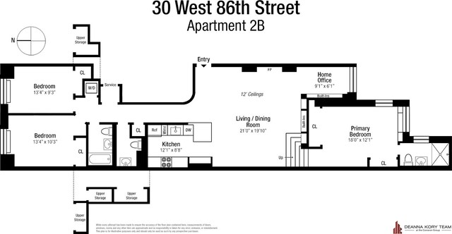30 W 86th St Unit 2B, New York City, NY 10024 - property floor plan