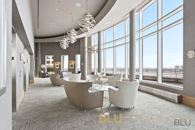 120 Riverside Blvd Unit 6-H, New York City, NY 10069 - building lobby with a high ceiling