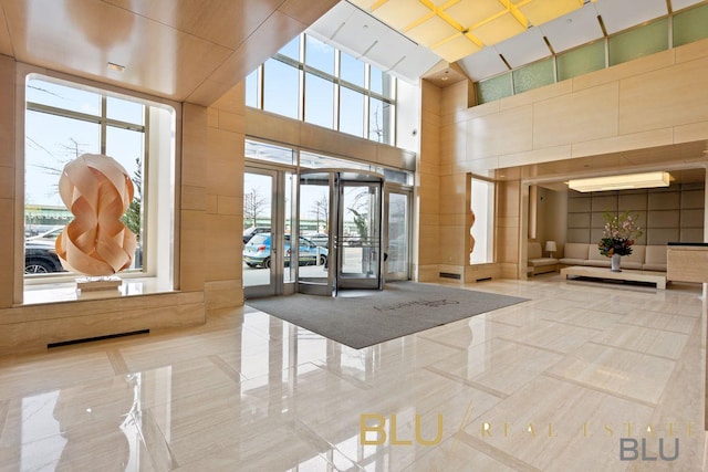 120 Riverside Blvd Unit 6-H, New York City, NY 10069 - community lobby featuring a high ceiling