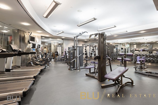view of workout area