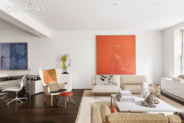 110 E 71st St Unit 3, New York City, NY 10021 - living room with wood finished floors