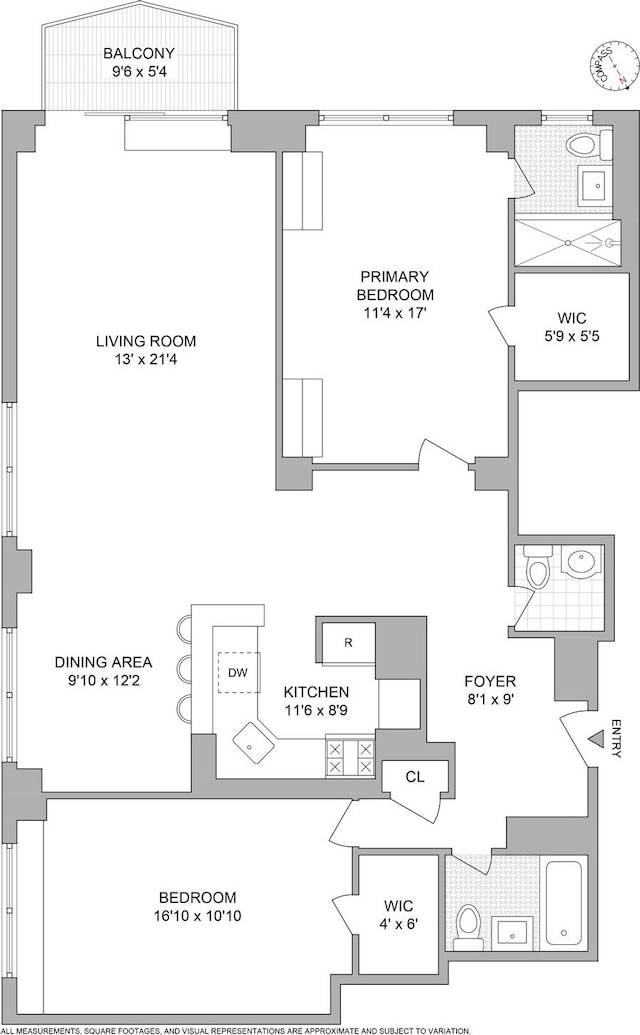 132 E 35th St Unit 7H, New York City, NY 10016 - floor plan / room layout