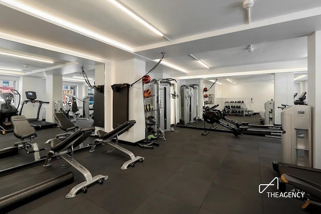 view of exercise room