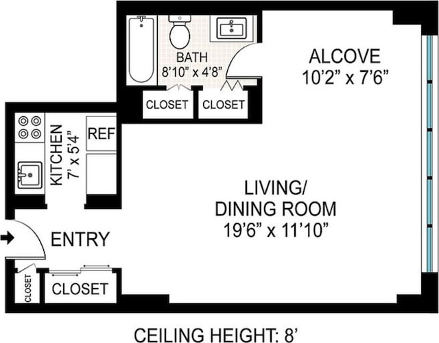 111 3rd Ave Unit 8K, New York City, NY 10003 - floor plan / room layout