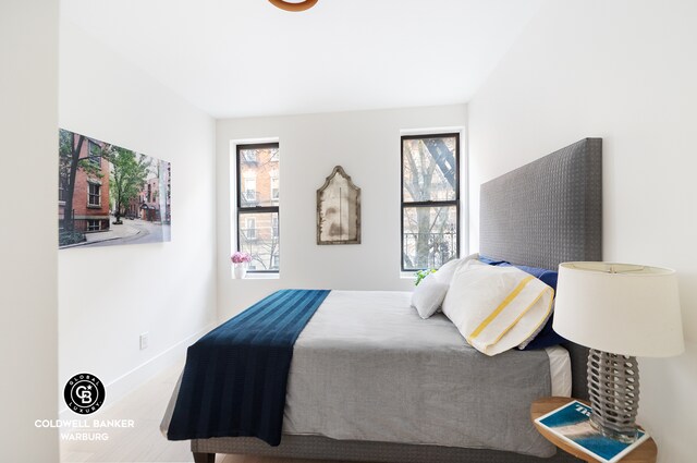 bedroom with baseboards