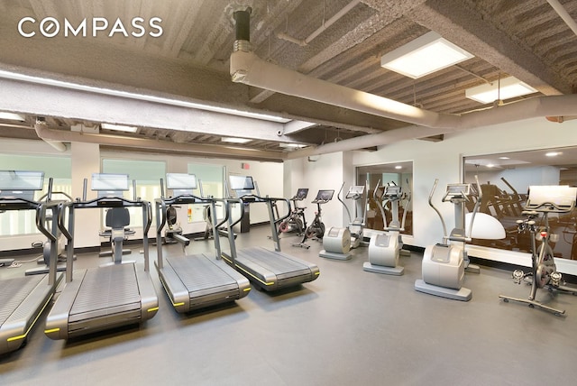 view of gym