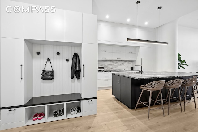 360 Furman St Unit 507/508, New York City, NY 11201 - mudroom featuring light wood-type flooring and recessed lighting