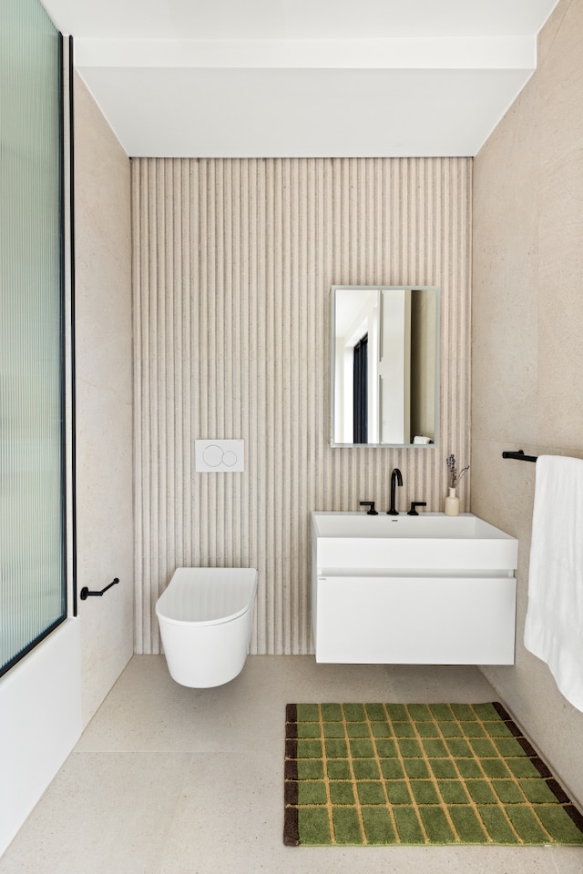 96 Coffey St, New York City, NY 11231 - bathroom featuring vanity and tile patterned floors