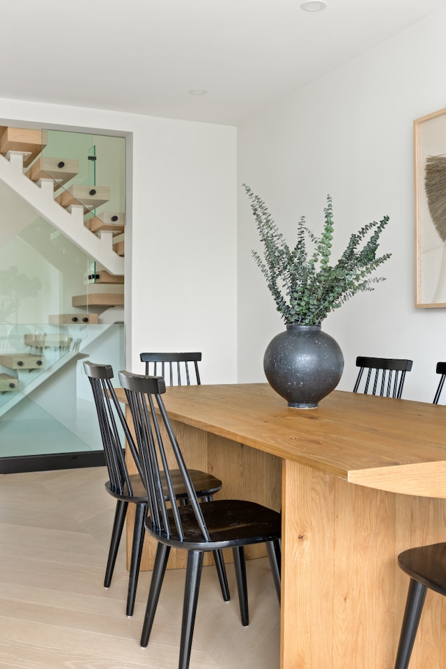 96 Coffey St, New York City, NY 11231 - dining room with stairway