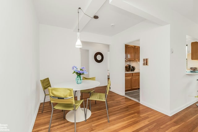 3840 Greystone Ave Unit 5L, New York City, NY 10463 - dining area with light wood-type flooring and baseboards