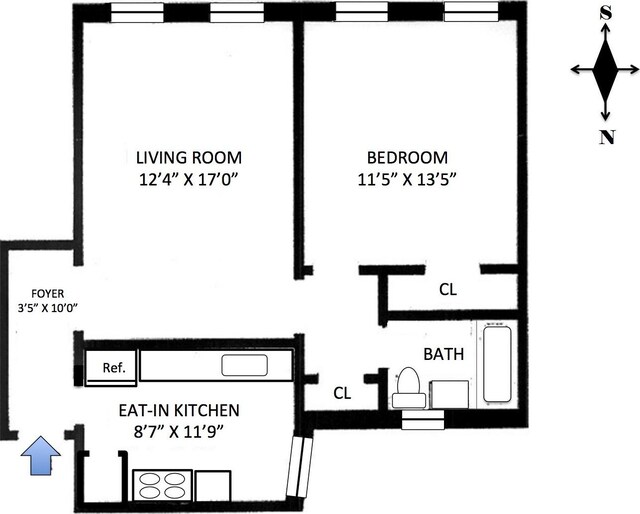 720 W 173rd St Unit 59, New York City, NY 10032 - home floor plan
