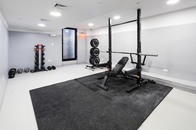 1702 Newkirk Ave Unit 5A, New York City, NY 11226 - exercise room featuring baseboards and recessed lighting