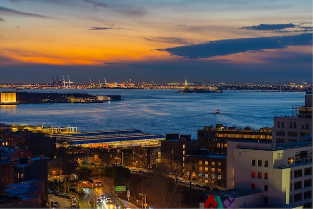 30 Front St Unit 21A/D, New York City, NY 11201 - balcony with an outdoor living space, a water view, and a city view