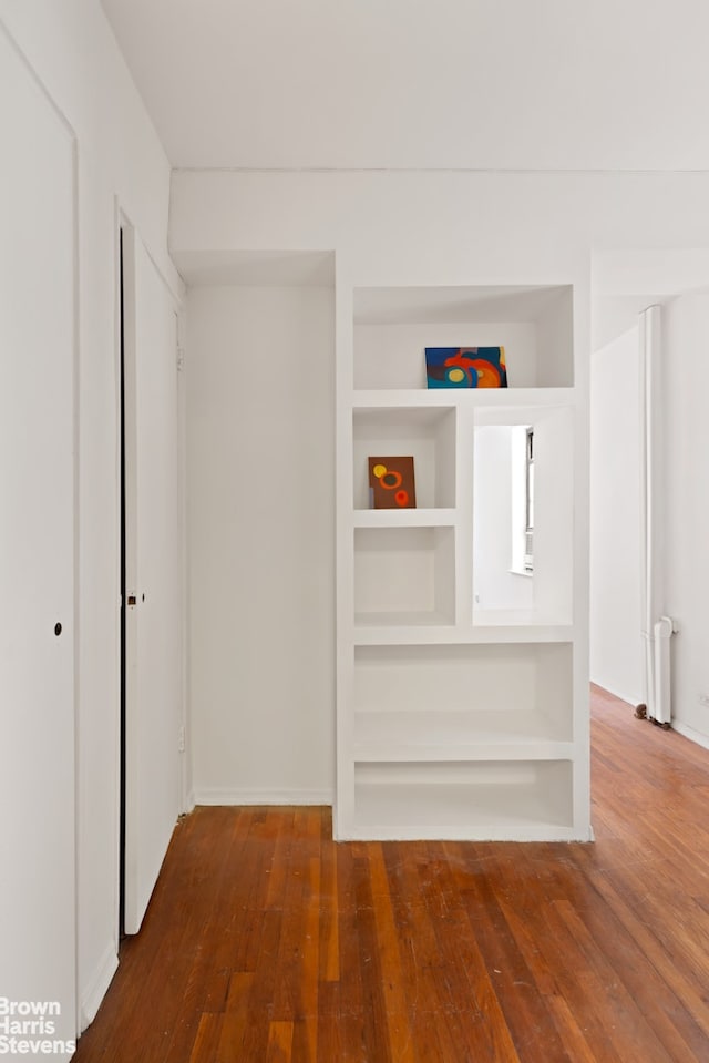 interior space featuring wood-type flooring