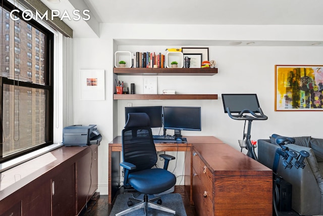 view of office area