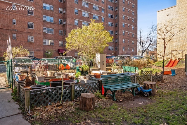 surrounding community with fence