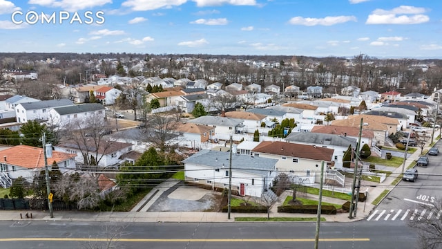 drone / aerial view featuring a residential view