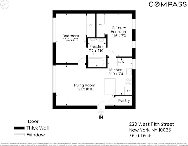 220 W 111th St Unit 1A, New York City, NY 10026 - floor plan / room layout