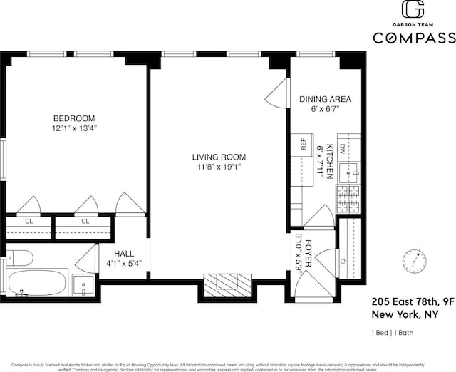 205 E 78th St Unit 9F, New York City, NY 10075 - home floor plan