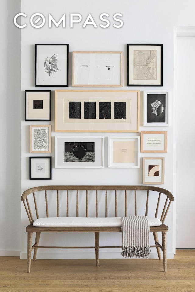 room details featuring wood finished floors and baseboards