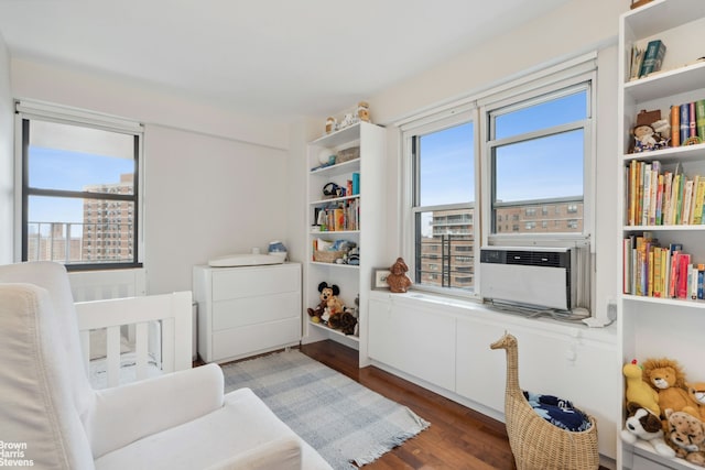 417 Grand St Unit D1801, New York City, NY 10002 - bedroom with wood finished floors and cooling unit