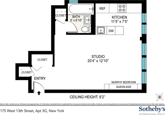 175 W 13th St Unit 3G, New York City, NY 10011 - view of layout