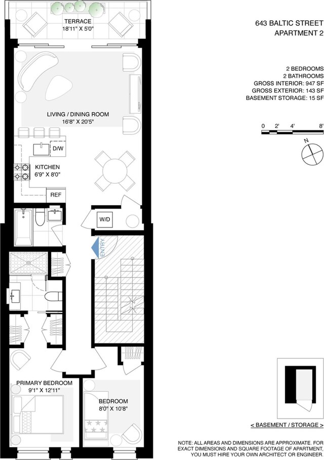 643 Baltic St Unit 2, New York City, NY 11217 - home floor plan