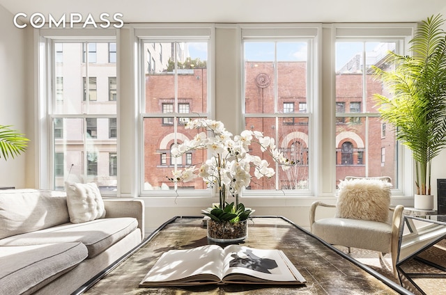 view of sunroom