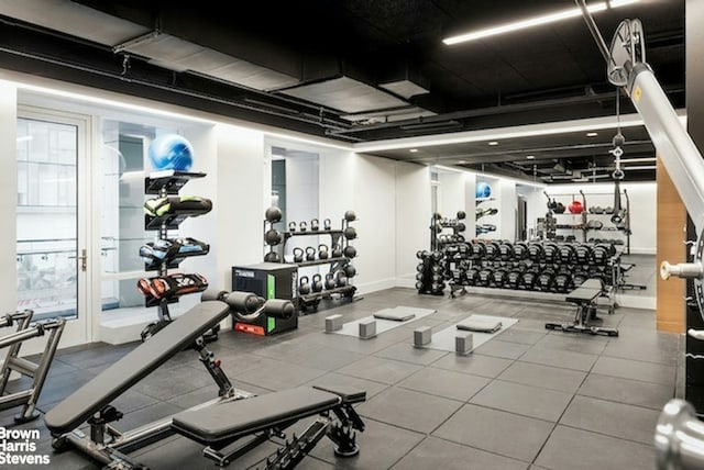 view of exercise room