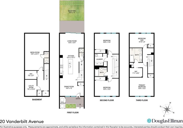 20 Vanderbilt Ave, New York City, NY 11205 - view of floor plan / room layout