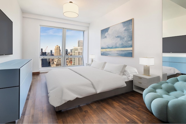 400 5th Ave Unit 43F, New York City, NY 10018 - bedroom with dark wood-style floors