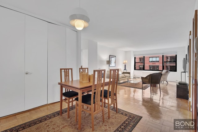 view of dining space