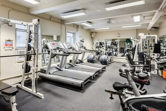 view of exercise room