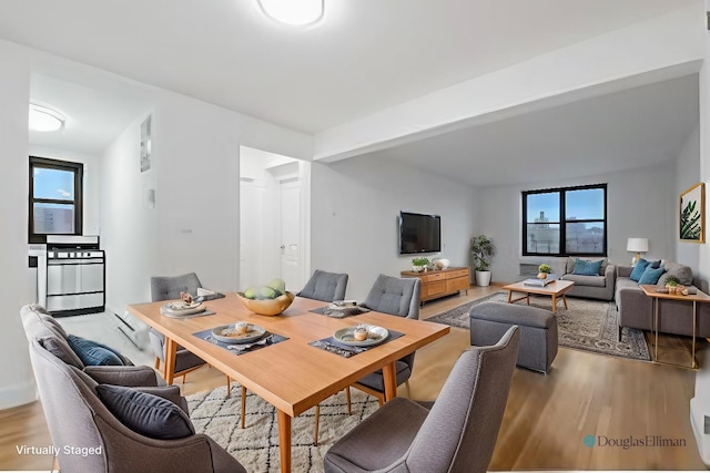 dining room featuring wood finished floors