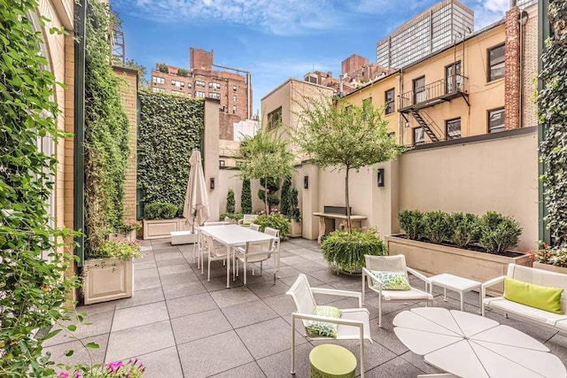 view of patio / terrace with outdoor dining area