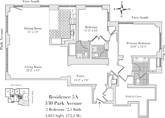 530 Park Ave Unit 5A, New York City, NY 10065 - view of layout