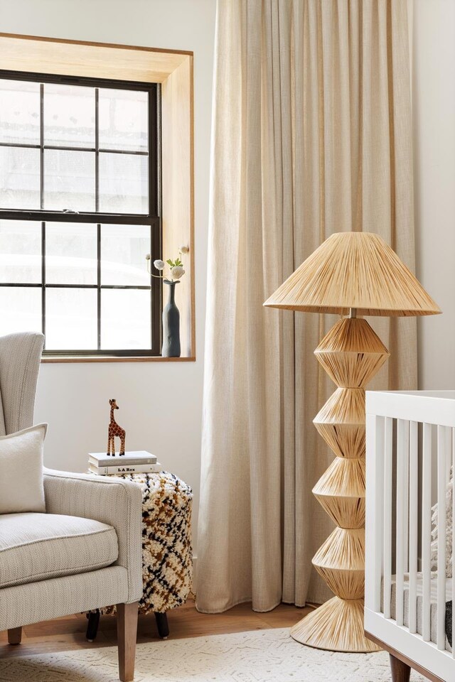 bedroom featuring wood finished floors