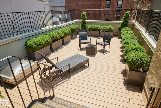 view of wooden terrace