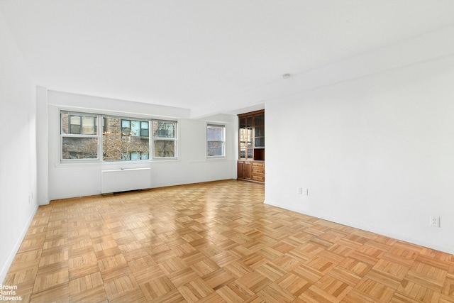 empty room with radiator