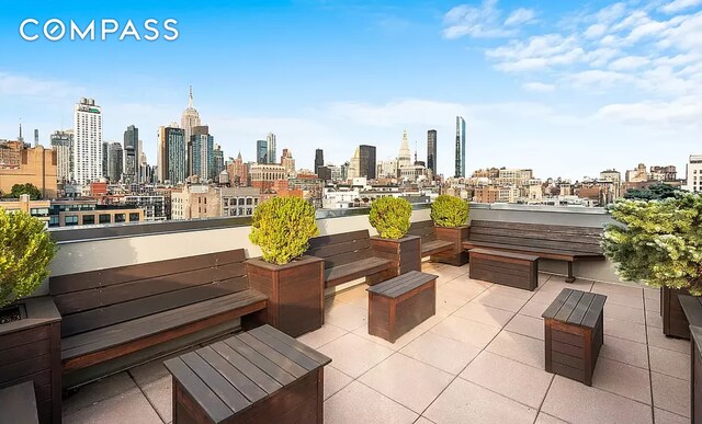 166 W 18th St Pha, Pha, New York City, NY 10011 - view of patio featuring a city view