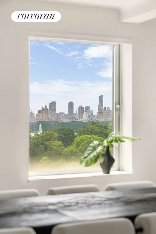 1200 5th Ave Unit 15Ab, New York City, NY 10029 - sitting room featuring a view of skyline