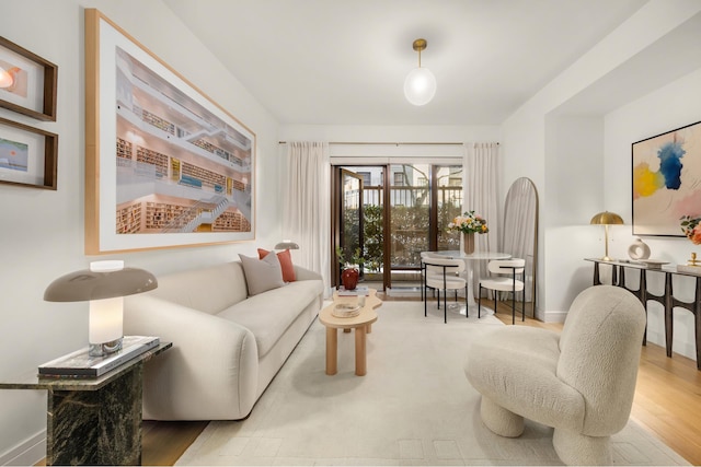 230 E 20th St Unit 13, New York City, NY 10003 - living area with wood finished floors
