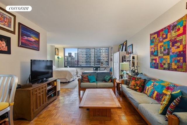 living room with visible vents