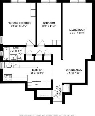 100-11 67th Rd Unit 106, New York City, NY 11375 - home floor plan