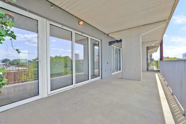 view of patio / terrace with fence