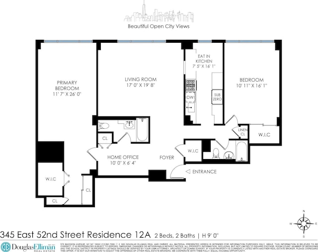 345 E 52nd St Unit 12A, New York City, NY 10022 - room layout
