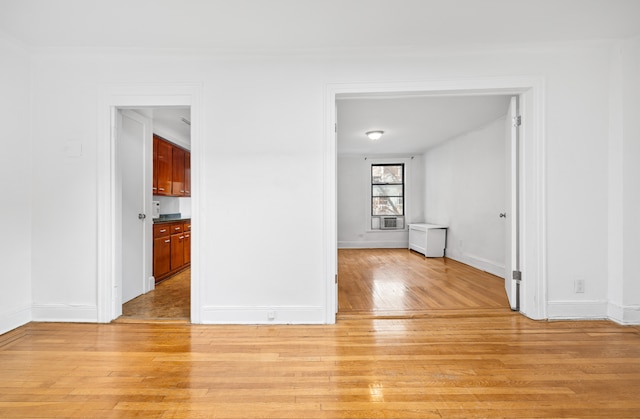 131 E 29th St, New York City, NY 10016 - empty room featuring light wood-type flooring and baseboards