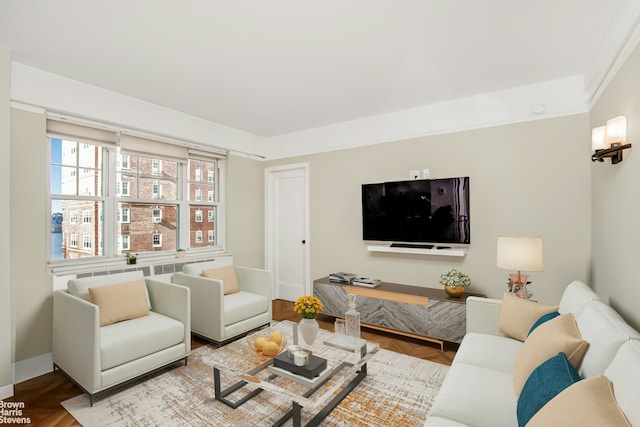 140 Cabrini Blvd Unit 37, New York City, NY 10033 - living room featuring baseboards