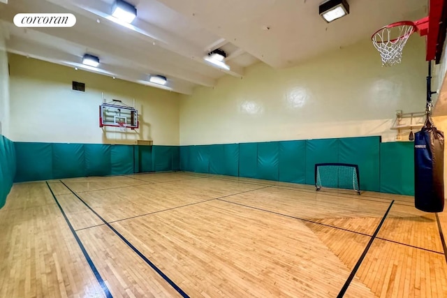 view of sport court featuring community basketball court