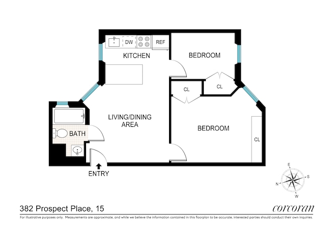 382 Prospect Pl Unit 15, New York City, NY 11238 - room layout